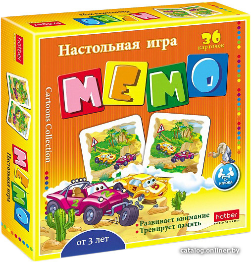 

Детская настольная игра Hatber Мемо. Авторалли 36ИнМ_11093