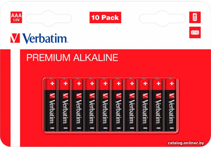 

Батарейка Verbatim Premium Alkaline LR03 ААА 10шт