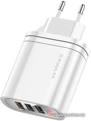 

Сетевое зарядное Kuulaa USB Charger 30W (белый)