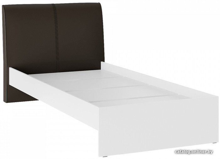 

Кровать Bon Mebel Доминика основание ЛДСП 140x200 (белый/кожзам коричневый)