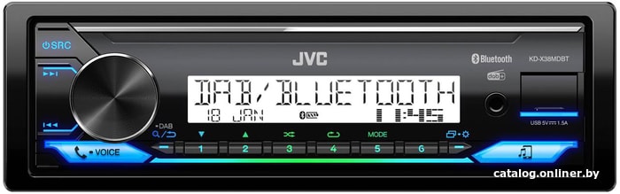 

USB-магнитола JVC KD-X38MDBT