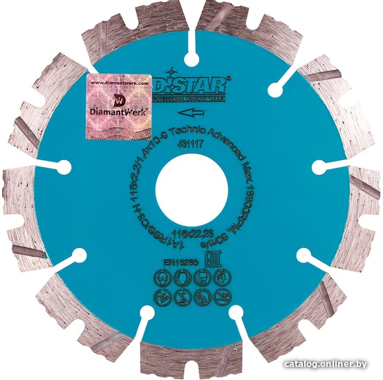 

Отрезной диск алмазный Distar 1A1RSS/C3-H 115x2.2/1.4x10x22.23-9 14315347009