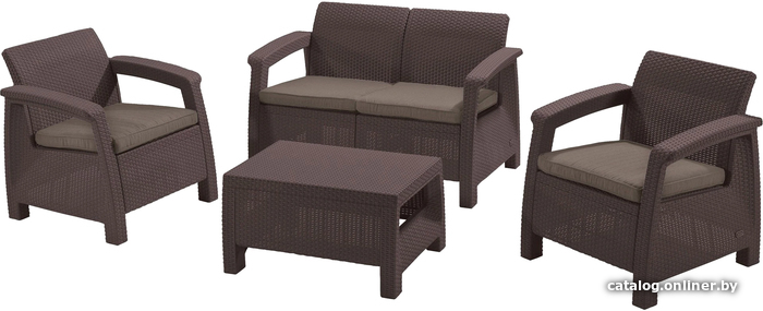 

Набор садовой мебели Keter Corfu Set 223201 (коричневый)