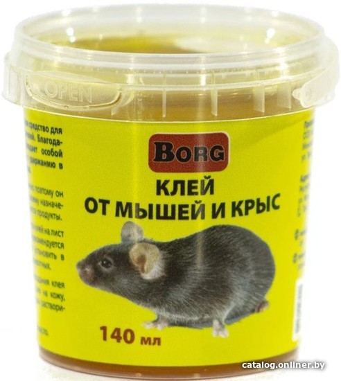 

Клей от вредителей Borg от мышей и крыс 140 мл