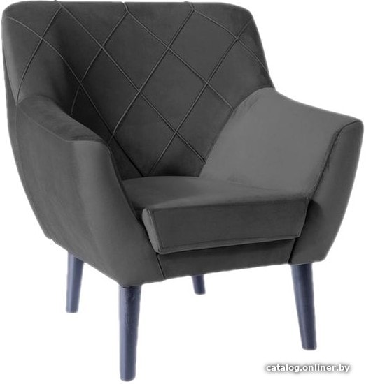 

Интерьерное кресло Signal Kier 1 Velvet Bluvel 19 (черный)