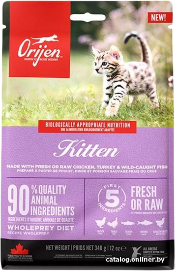 

Сухой корм для кошек Orijen Kitten Formula (для котят) 340 г