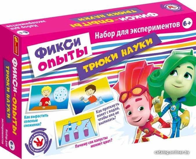 

Набор для опытов Ranok-Creative Фикси трюки-науки 12187001Р