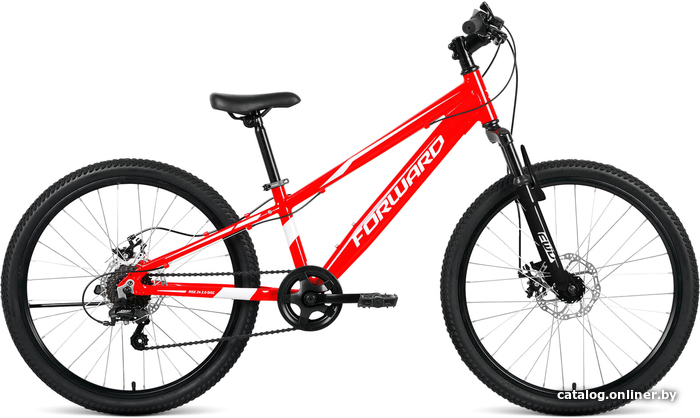 

Велосипед Forward Rise 24 2.0 D 2022 (красный/белый)
