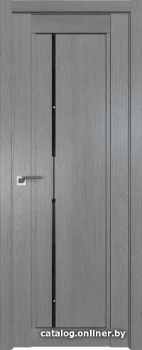 

Межкомнатная дверь ProfilDoors 2.70XN 40x190 (грувд серый, стекло дождь черный)