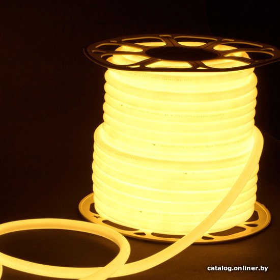 

Гибкий неон Elektrostandard 220V 9.6W 144Led 2835 IP67 круглый теплый белый, 50 м