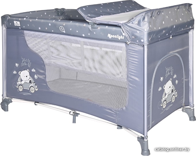 

Манеж-кровать Lorelli Moonlight 2 Layers 2021 (blue)
