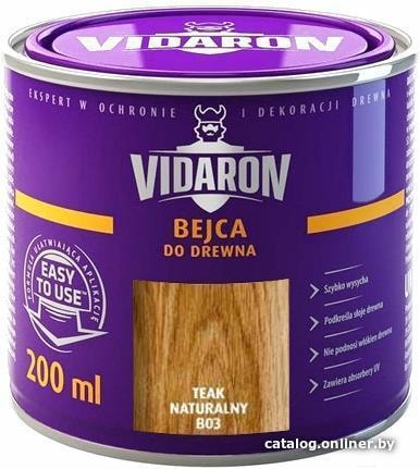 

Морилка Vidaron B03 0.2 л (натуральный тик)