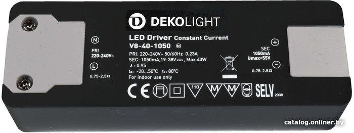 

Блок питания Deko-Light BASIC CC V8-40-1050mA 40V 862201