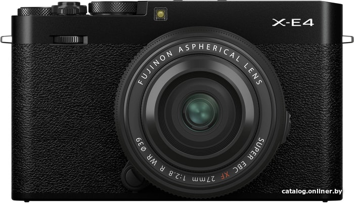 

Беззеркальный фотоаппарат Fujifilm X-E4 kit XF 27mm f/2.8 WR (черный)