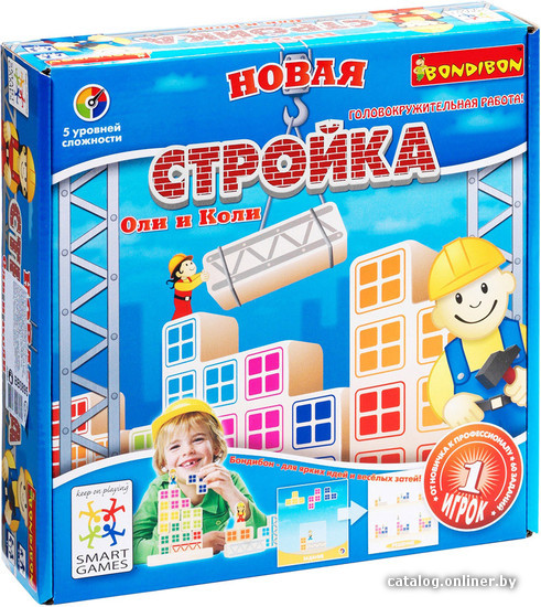 

Настольная игра Bondibon Новая Стройка Оли и Коли