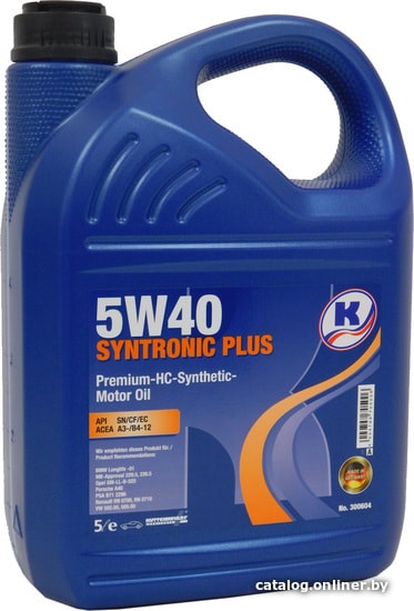 

Моторное масло Kuttenkeuler Syntronic Plus 5W-40 5л