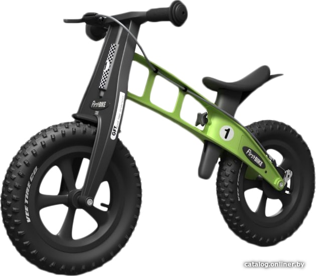 

Беговел FirstBIKE Fat с тормозом (зеленый)