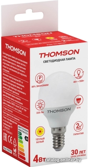 

Светодиодная лампочка Thomson Globe TH-B2101