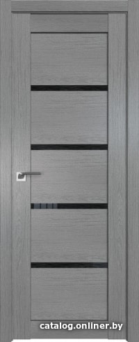 

Межкомнатная дверь ProfilDoors 2.09XN 90x200 (грувд серый, стекло дождь черный)