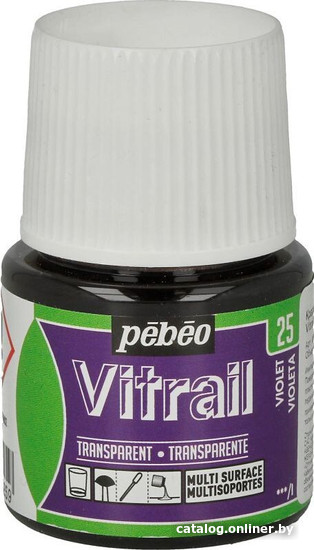 

Краска для стекла и керамики PEBEO Vitrail 050-025 (45 мл, фиолетовый)