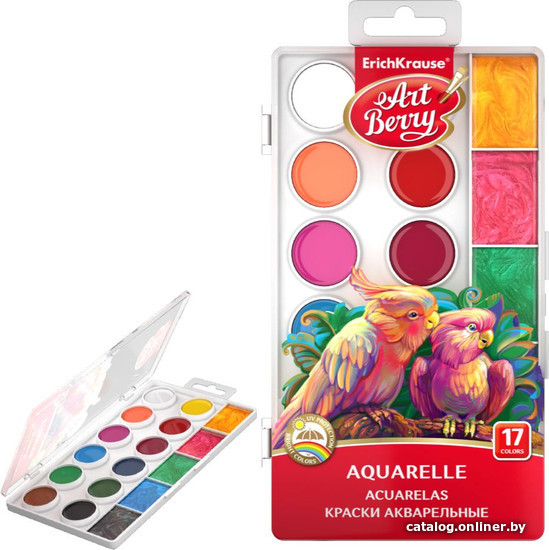 

Акварельные краски Erich Krause ArtBerry Pearl 54009 (17 цв.)