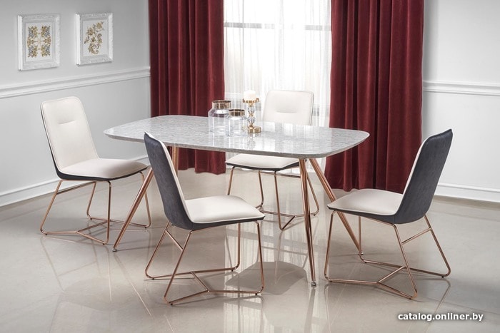 

Кухонный стол Halmar Barcano 160x90 (мрамор/золотой)