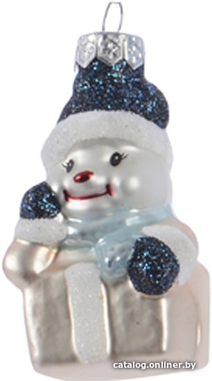 

Елочная игрушка Albero Di Natale Снеговик с подарком 3.5х3.7х7 см 129518-8