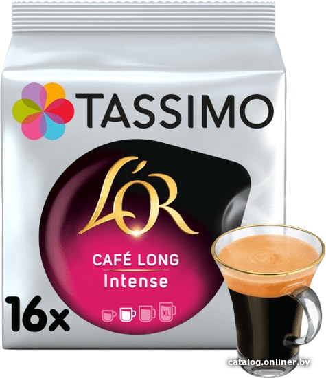 

Кофе в капсулах Tassimo LOR Cafe Long Intense 16 шт