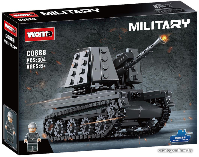 

Конструктор Woma Military C0888 Танк 1 Мировой Войны