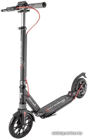 

Двухколесный подростковый самокат Tech Team City Scooter Disk Brake 2020 (черный/серый)