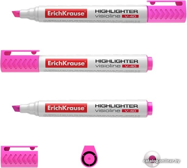 

Текстовыделитель Erich Krause Visioline V-40 30976 (розовый)