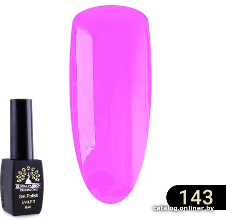 

Гель-лак Global Fashion Black Elite (тон 143) 8 мл