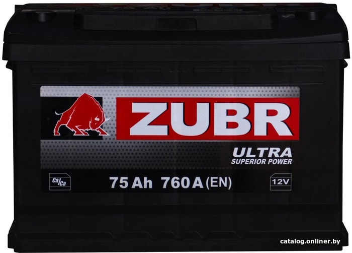 

Автомобильный аккумулятор Zubr Ultra L+ (75 А·ч)