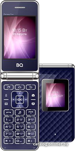 

Кнопочный телефон BQ-Mobile BQ-2841 Fantasy Duo (синий)