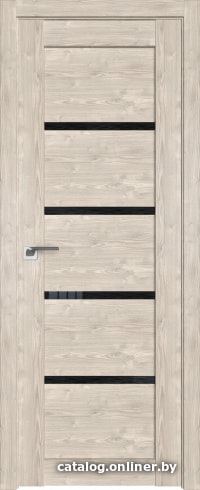 

Межкомнатная дверь ProfilDoors 2.09XN 70x200 (каштан светлый, стекло дождь черный)