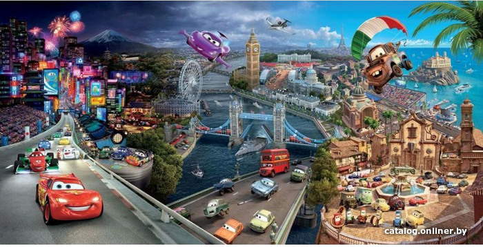 

Фотообои Citydecor Тачки панорама с защитным покрытием 300x150