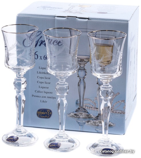 

Набор рюмок Bohemia Crystal Grace 40792/Q9165/60