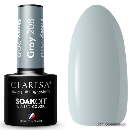

Гель-лак Claresa Hybrid Gray 208 5 мл