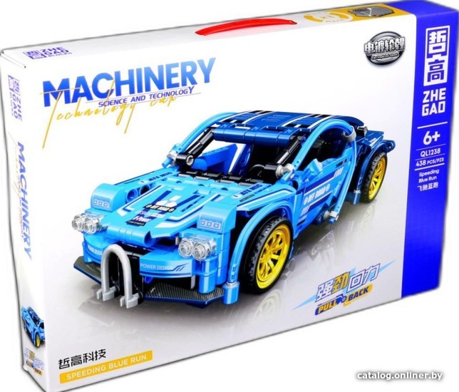 

Конструктор Zhe Gao Technics QL1238 Спорткар Blue Run