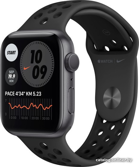 

Умные часы Apple Watch Series 6 Nike 44 мм (алюминий серый космос/антрацит)