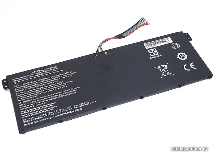 

Аккумуляторы для ноутбуков RageX AC14B8K-4S1P Acer Aspire V13, 15.2В, 46Вт, черный