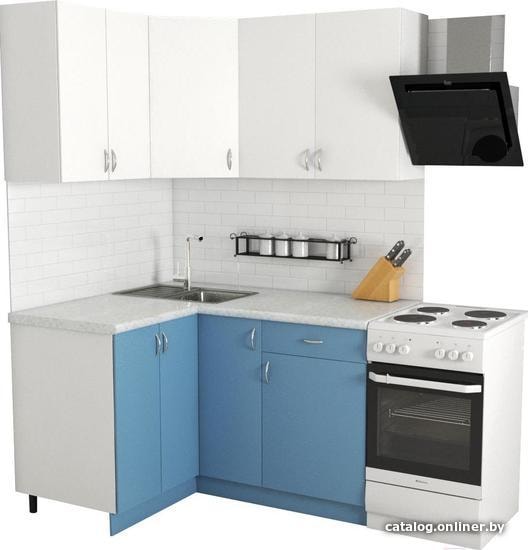 

Готовая кухня Хоум Лайн Агата 1200х1400 угловой (капри синий/белый)