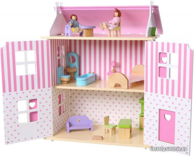 

Кукольный домик Eco Toys Poziomkowy 4104