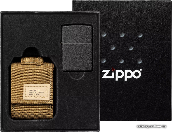 

Зажигалка Zippo Black Crackle 49401