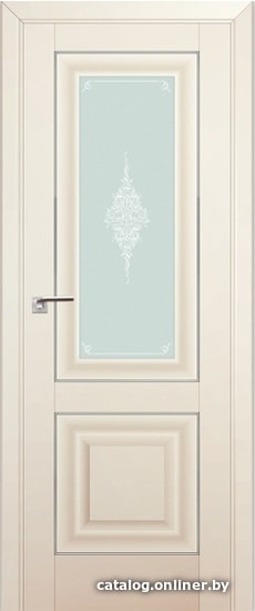 

Межкомнатная дверь ProfilDoors 28U 60x200 (магнолия сатинат/мателюкс матовое кристалл серебро)