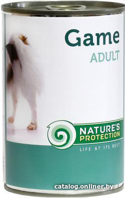 

Консервированный корм для собак Nature's Protection Adult Game 0.4 кг
