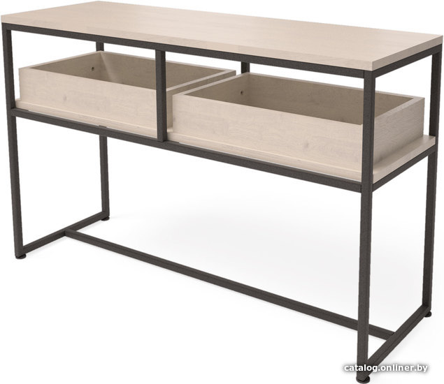 

Консольный стол Millwood Пекин 1 120x40 (беленый шпон/черный)