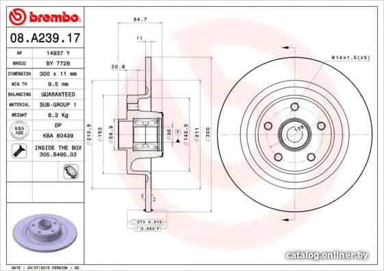 

Brembo 08A23917