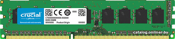 

Оперативная память Crucial 4GB DDR3 PC3-14900 [CT51272BA186DJ]