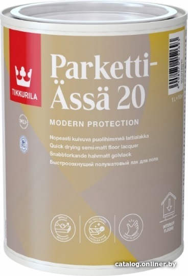 

Лак Tikkurila Паркетти Ясся 80 1 л (полуматовый)